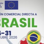Cartel informativo de la Misión Comercial Directa a Brasil organizada por CECAM y el IPEX, del 24 al 31 de octubre de 2026.